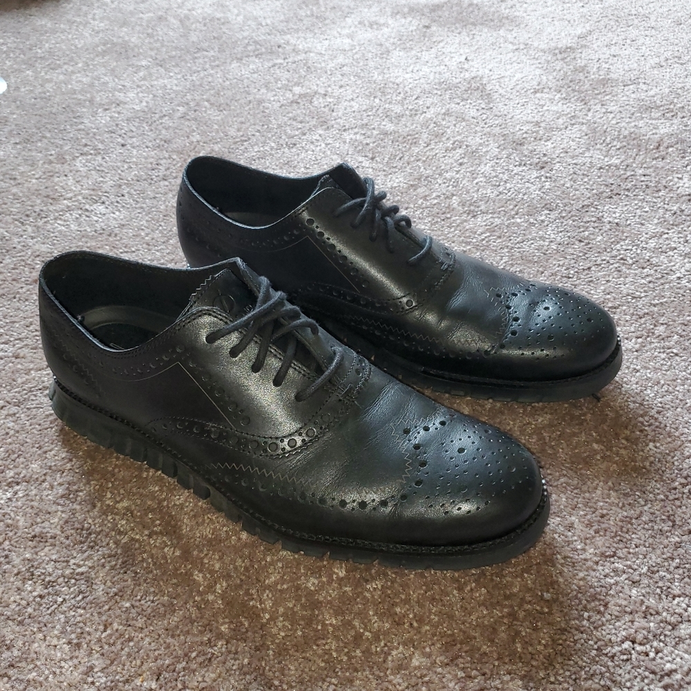 Cole Haan Zerogrand Black Wingtip Oxfords